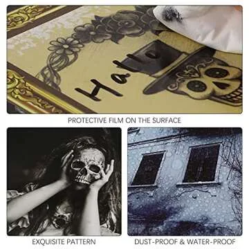 ELCOHO 16 Pieces Halloween Gothic Mansion Portraits Halloween Vintage Gothic Photo Halloween Haunted Gothic Picture Decoration for Halloween Horror Party Castle Masquerade Parties Home Decoration