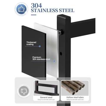 Kitsure Stainless Steel Dish Drying Rack (35.5in), Adjustable Over-The-Sink Drying Rack, Multifunctional Kitchen Organizer