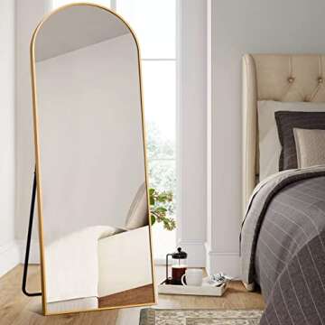 Shop NeuType Arched Full Length Mirror - Gold Finish 64"x21"