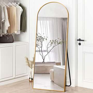 Shop NeuType Arched Full Length Mirror - Gold Finish 64"x21"