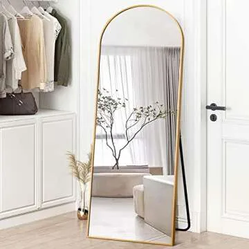 Shop NeuType Arched Full Length Mirror - Gold Finish 64"x21"