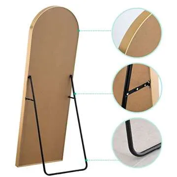 Shop NeuType Arched Full Length Mirror - Gold Finish 64"x21"