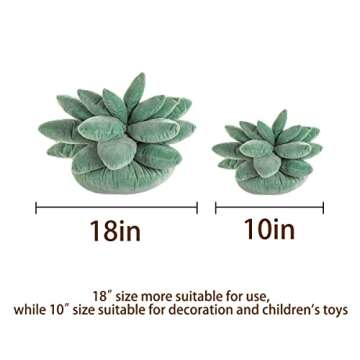 NIMIUHUS 3D Succulent Pillow-Plant Throw Pillows Cute Cactus Succulents for Green Lovers Soft Plush ...
