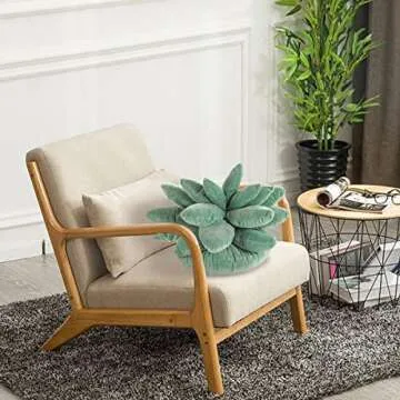 NIMIUHUS 3D Succulent Pillow - Plush Cactus Decor