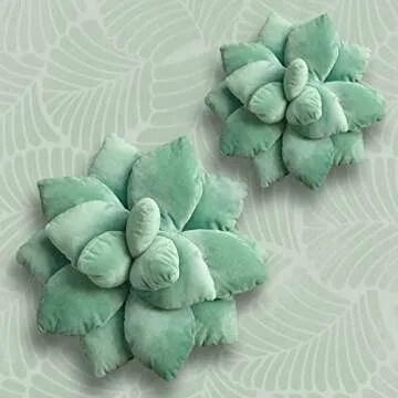 NIMIUHUS 3D Succulent Pillow - Plush Cactus Decor