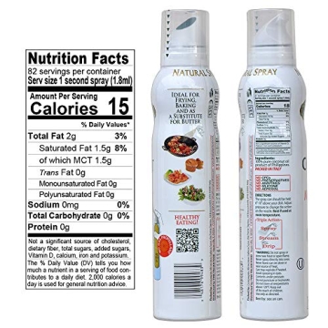 Mantova Coconut Oil Spray for Healthy Cooking and Baking