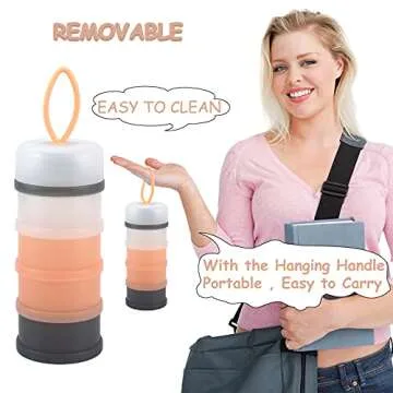 Accmor Baby Formula Dispenser | Stackable & Non-Spill Container