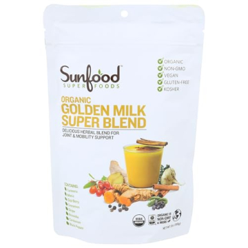 Sunfoods Golden Milk Super Blend - Turmeric Latte Superfood Powder