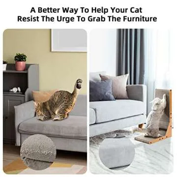 Awolf L Shape Cat Scratcher - Stylish & Durable Cat Toy