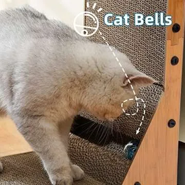 Awolf L Shape Cat Scratcher - Stylish & Durable Cat Toy