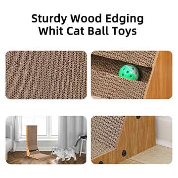 Awolf L Shape Cat Scratcher - Stylish & Durable Cat Toy