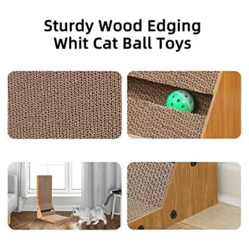 Awolf L Shape Cat Scratcher - Stylish & Durable Cat Toy