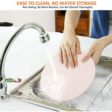 Silicone Trivet Mat Pot Holders, 5 Pack Heat Resistant Non-Slip Kitchen Trivets, Super Soft Flexible Easy to Wash and Dry, Perfect for Hot Pots and Pans, Dining Table and Countertop, Jar Opener