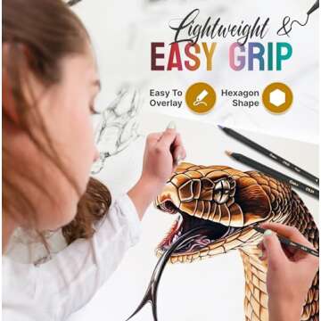 Vibrant Black Widow Coloring Pencils - 24 Pack for Adults