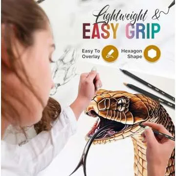 Vibrant Black Widow Coloring Pencils - 24 Pack for Adults