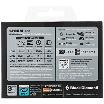 Black Diamond Storm 400 Headlamp for Adventure and Safety