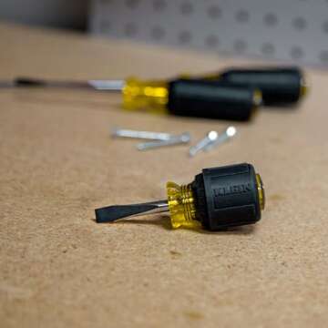 Klein Tools Stubby Screwdriver Set | 2-Piece USA Made