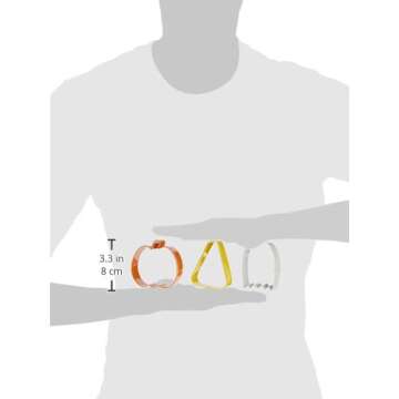 WILTON 3 Piece Halloween Cookie Cutter Set, 1 EA