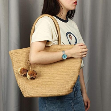 Stylish Large Straw Tote Bag for Summer Adventures