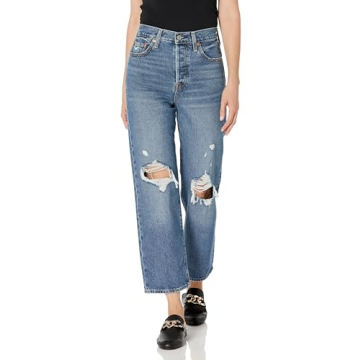 Levi's Women's Ribcage Straight Ankle Jeans - Flattering Comfort and Style