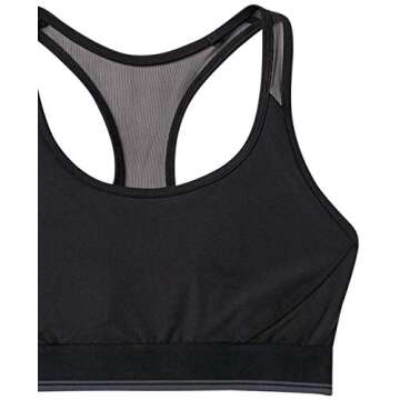 Amazon Essentials Women's Control Tech Sports Bra - Black
