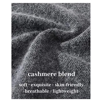 Warm Cashmere Slouchy Beanie Hat for Women