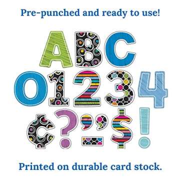 Carson Dellosa Colorful Bulletin Board Letters Set