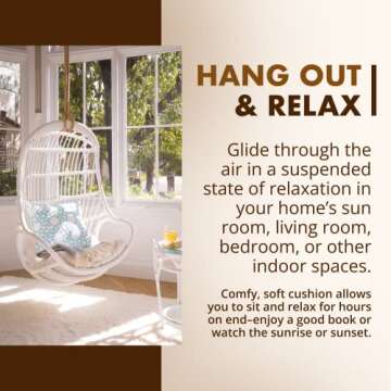 Hang in Style with the KOUBOO Rattan Swing Chair