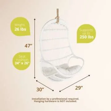 Hang in Style with the KOUBOO Rattan Swing Chair