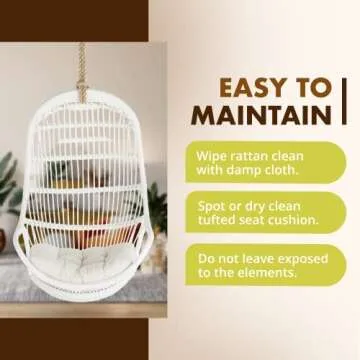 Hang in Style with the KOUBOO Rattan Swing Chair