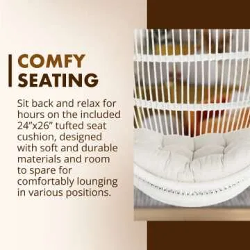 Hang in Style with the KOUBOO Rattan Swing Chair