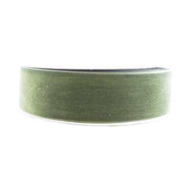Versatile May Arts Olive Velvet Ribbon - Durable and Stylish Crafting Essential