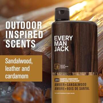Every Man Jack 2-in-1 Shampoo + Conditioner | Nourishing & Natural | 24oz
