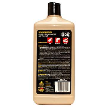 Meguiar's Mirror Glaze M20532 Ultra Finishing Polish - Professional Grade Polish for a Flawless Mirror-Like Finish - 32 Oz (Packaging May Vary)