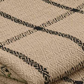 Park Designs Stoneboro Check Throw - 60''L - Beige