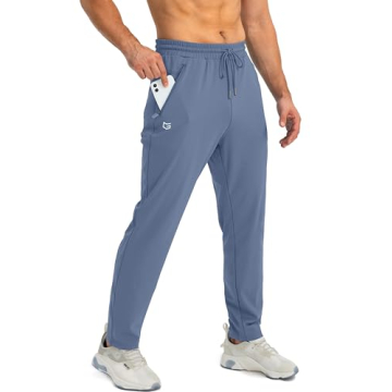 G Gradual Men's Athletic Sweatpants - Comfort & Style with Zipper Pockets