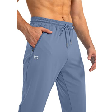 G Gradual Men's Athletic Sweatpants with Zipper Pockets