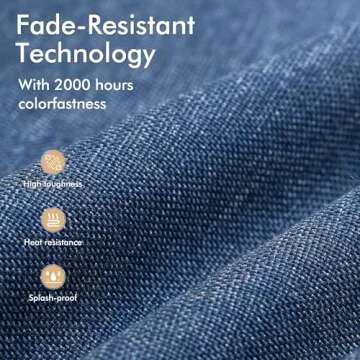 XIZZI 5 Pieces Outdoor Wicker Patio Furniture Set, All-Weather Rattan Conversation Set with Cushions, Ideal for Garden, Patio, or Backyard, Grey Wicker Denim Blue