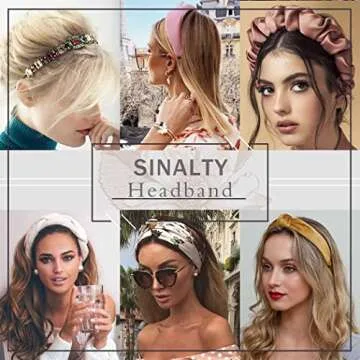 Sinalty Velvet Crystal Headband - Elegant Hair Accessory