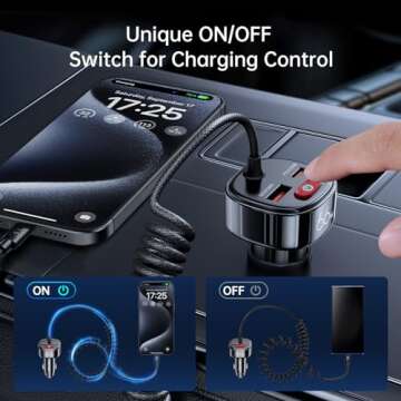 Syncwire USB C Car Charger with [Battery Leakage Prevention] 66W Super Fast Car Adapter with PD & QC...