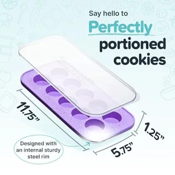 Souper Cubes Silicone Cookie Dough Freezer Tray for Easy Baking