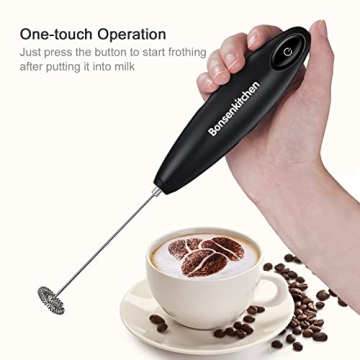 Bonsenkitchen Milk Frother for Creamy Coffee Drinks