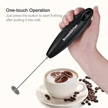 Bonsenkitchen Milk Frother for Creamy Coffee Drinks