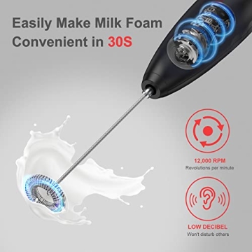 Bonsenkitchen Milk Frother for Creamy Coffee Drinks