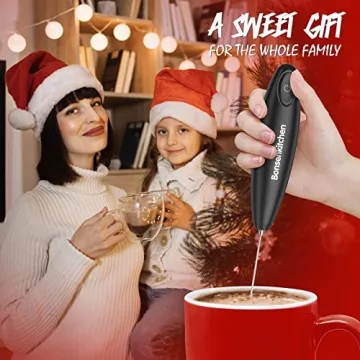 Bonsenkitchen Milk Frother for Creamy Coffee Drinks