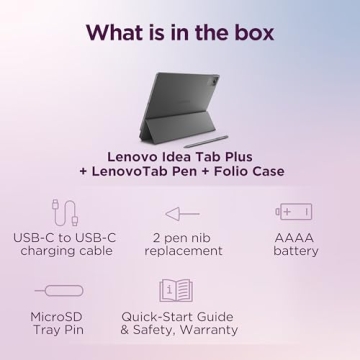 Lenovo Idea Tab Plus - Lightweight Tablet with 12.1" Display