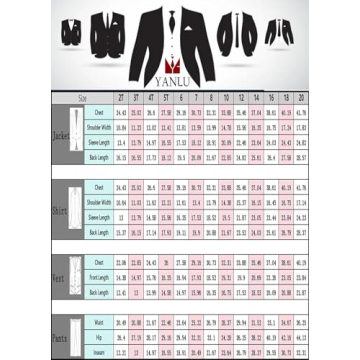 Yanlu Boy's 5-Piece Formal Suit in Classic Red