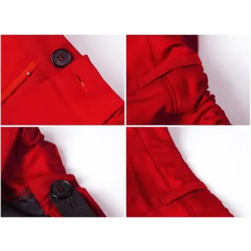 Yanlu Boy's 5-Piece Formal Suit in Classic Red