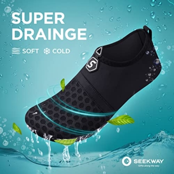 SEEKWAY Quick-Dry Aqua Socks for Beach and Yoga