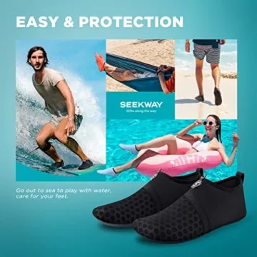 SEEKWAY Quick-Dry Aqua Socks for Beach and Yoga